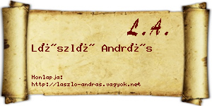 László András névjegykártya